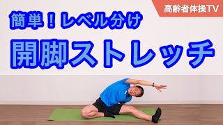 簡単！開脚ストレッチ【高齢者体操TV】 - YouTube