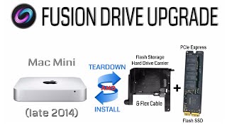 Mac Mini (late 2014) PCIe SSD & flex cable install for OS X Fusion
