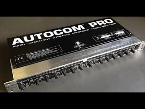 Behringer MDX-1400 compressor test (broadcasting audio setup