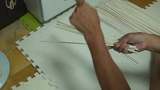 へら浮き「彩景」（孔雀の羽根製）の作り方01 - YouTube