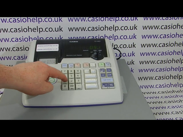 Casio TE-M80 Instructions: How to set the Date - YouTube