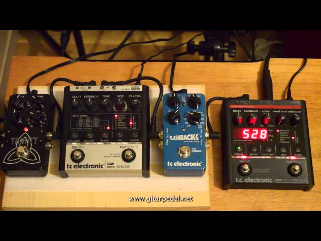 TC Electronic Nova Delay & Nova Repeater & Flashback with a Fender