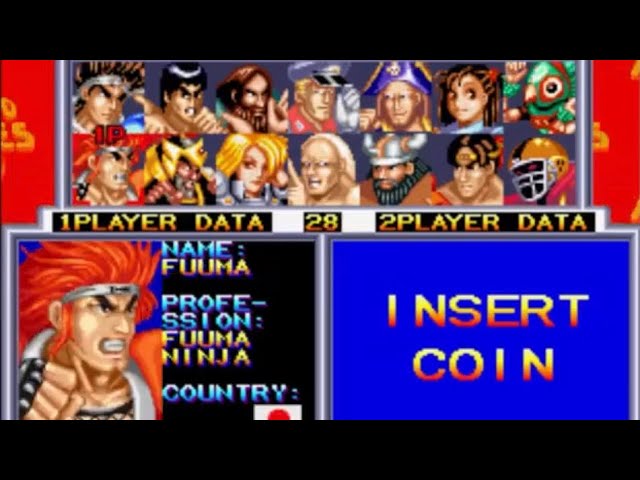 ワールドヒーローズ 2 レベル8無敗1CC （フウマ） - YouTube