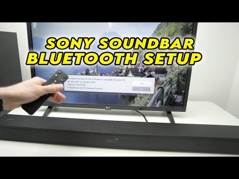 Sony Soundbar : How to Connect to TV Using Bluetooth - YouTube