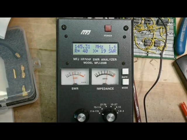 1089 MFJ-259B antenna analyzer teardown and turn on - YouTube