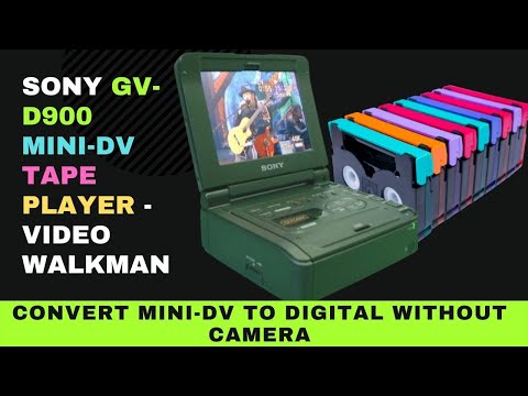 Sony GV-D900 mini-DV Cassette Player - Video Walkman: mini DV to