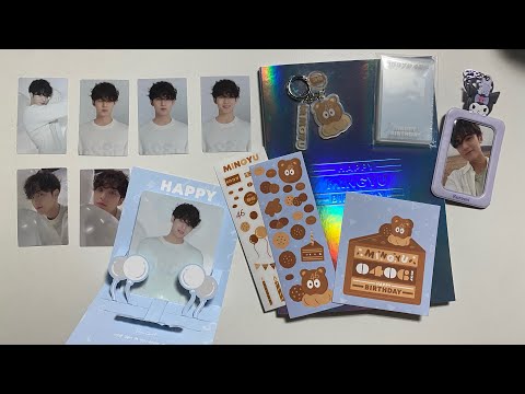 Just in Time - Mingyu Birthday Package V2 Unboxing! - YouTube