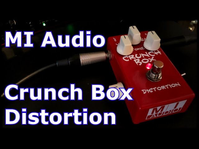 MI Audio Crunch Box Distortion demo - YouTube