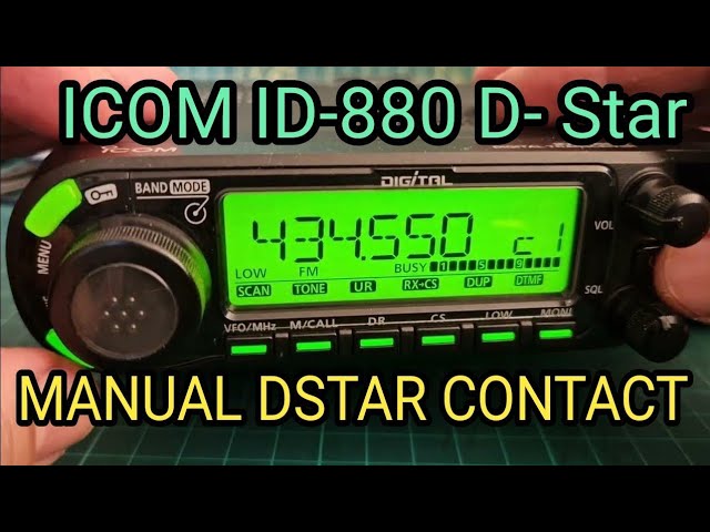 ICOM ID-880 MANUAL PROGRAM DSTAR HOTSPOT, CONNECT & CHAT - YouTube