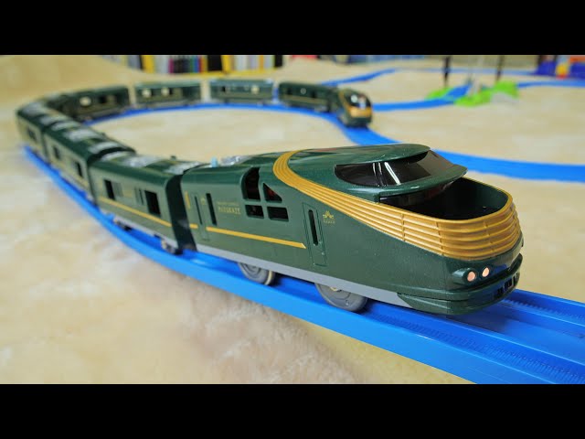 The full Twilight Express Mizukaze train! Plarail Twilight Express