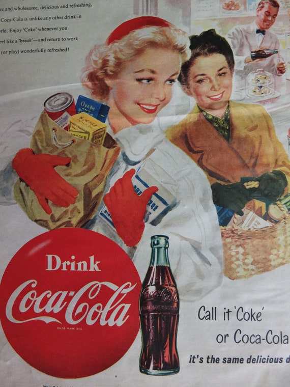 オリジナル ヴィンテージ コカコーラ コーク ポスター 広告 コカコーラ