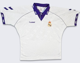 Real Madrid Vintage 90s Michael Laudrup Hummel Soccer Jersey