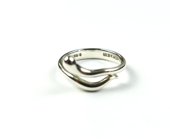 Tiffany & Co. Elsa Peretti Snake Teardrop Ring - Size 5 - Etsy