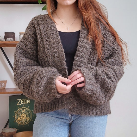 Crochet Cardigan Pattern: Cinnamon Cappuccino // Oversized Cozy