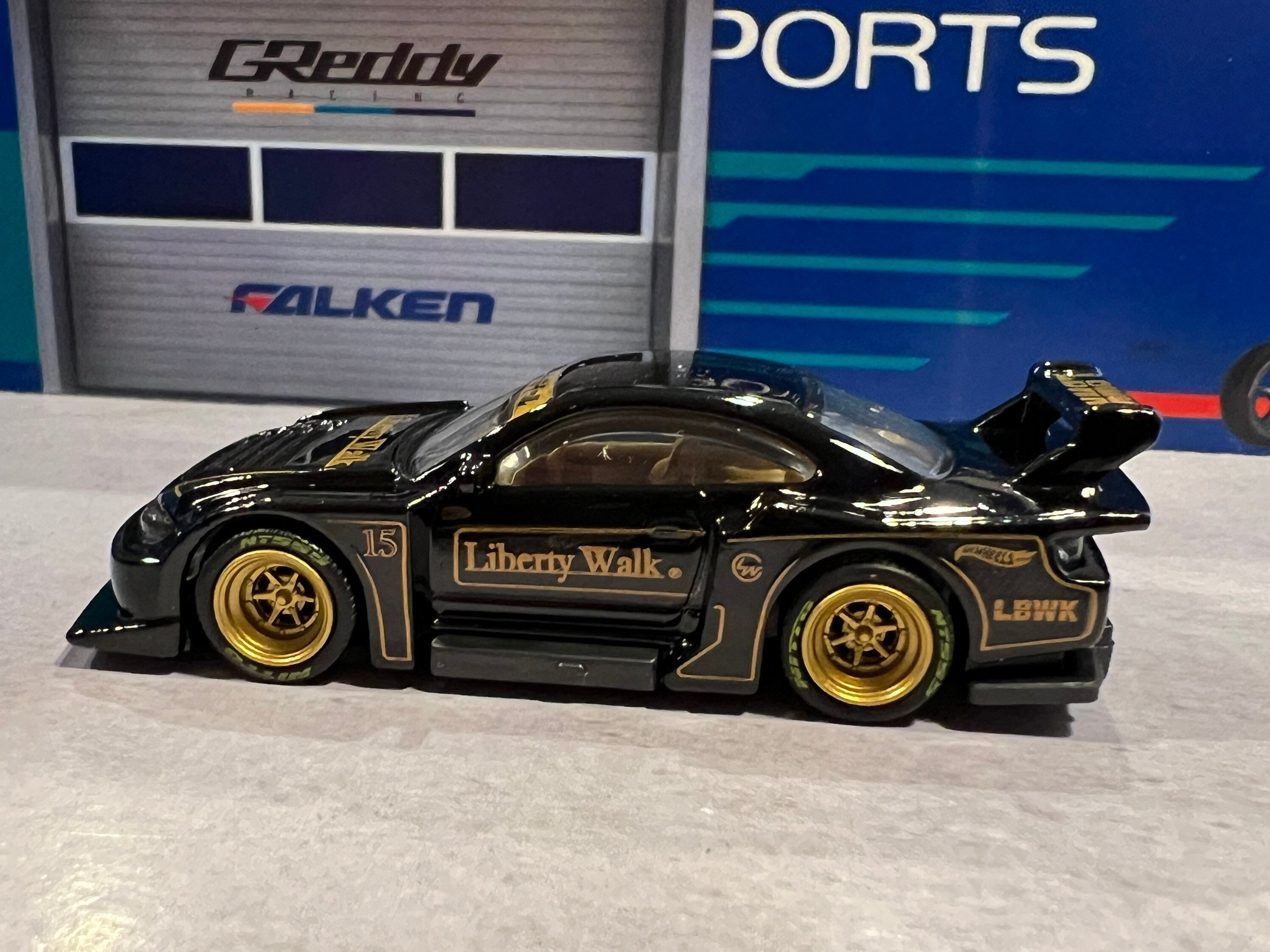 Hot Wheels Liberty Walk Nissan S15 Silvia With Real Riders 6 Spoke