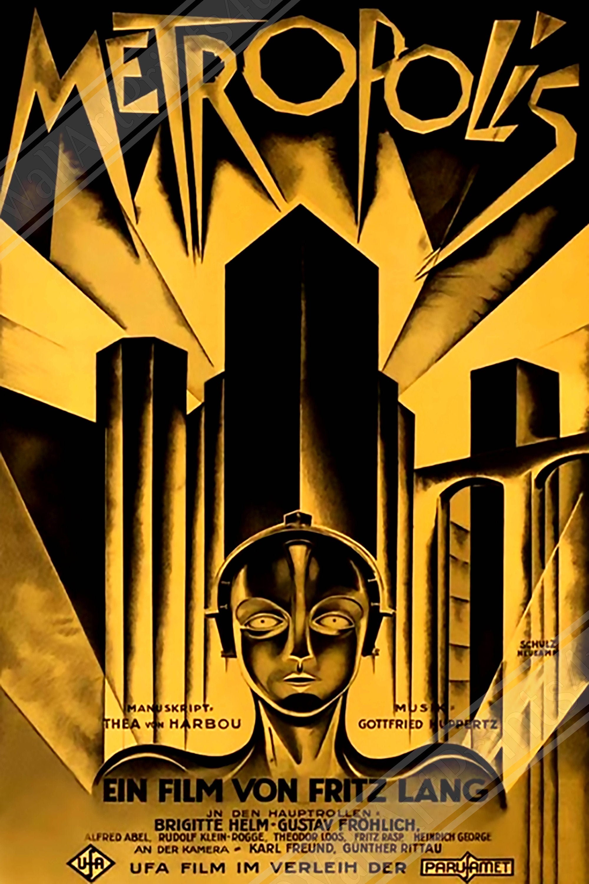 メトロポリス映画ポスター：1927年フリッツ・ラング映画美術 - Etsy 日本