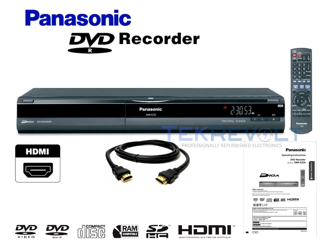 Panasonic DMR-EZ28 DVD Recorder 1080p Upconversion Digital Tuner