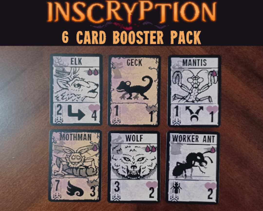 Inscryption Six Card Booster Pack - Etsy