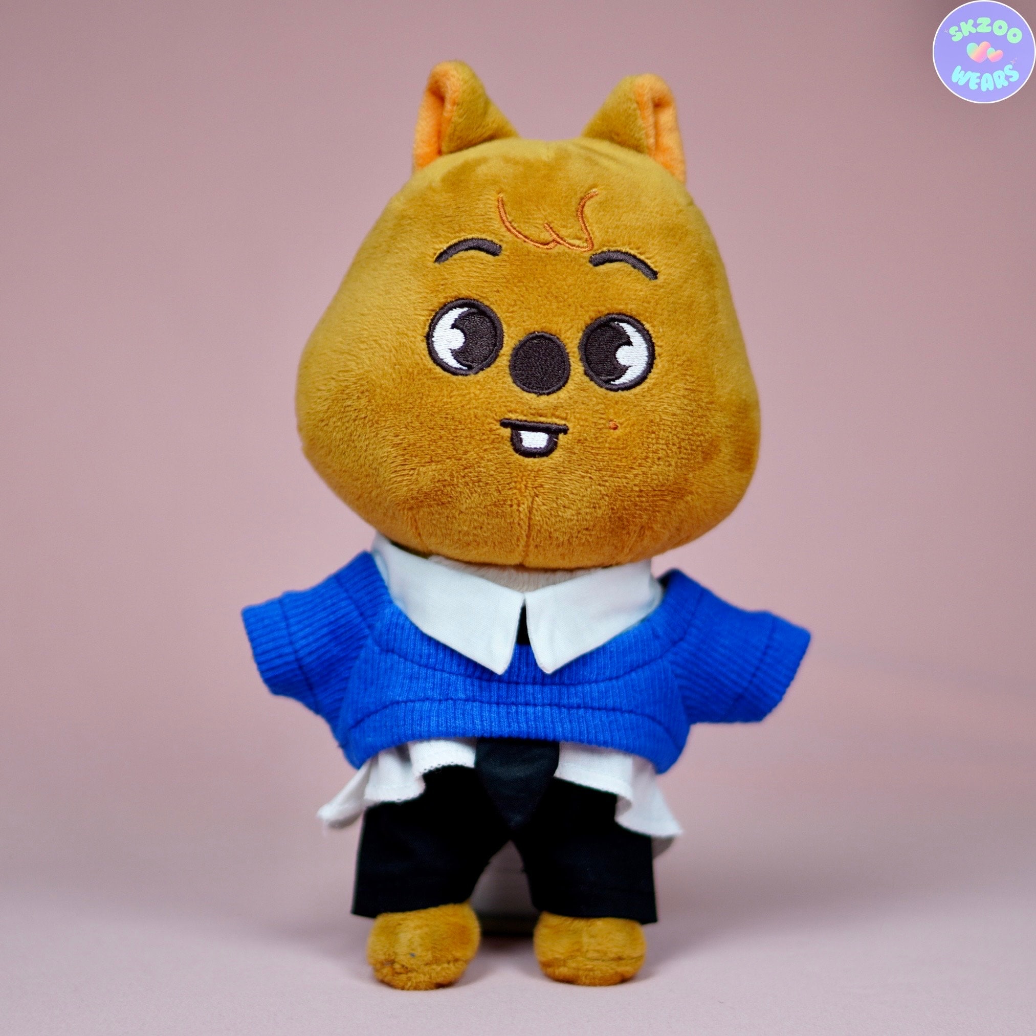Quokka Blue Outfit Set, Han Jisung, Stray Kids SKZOO Costume