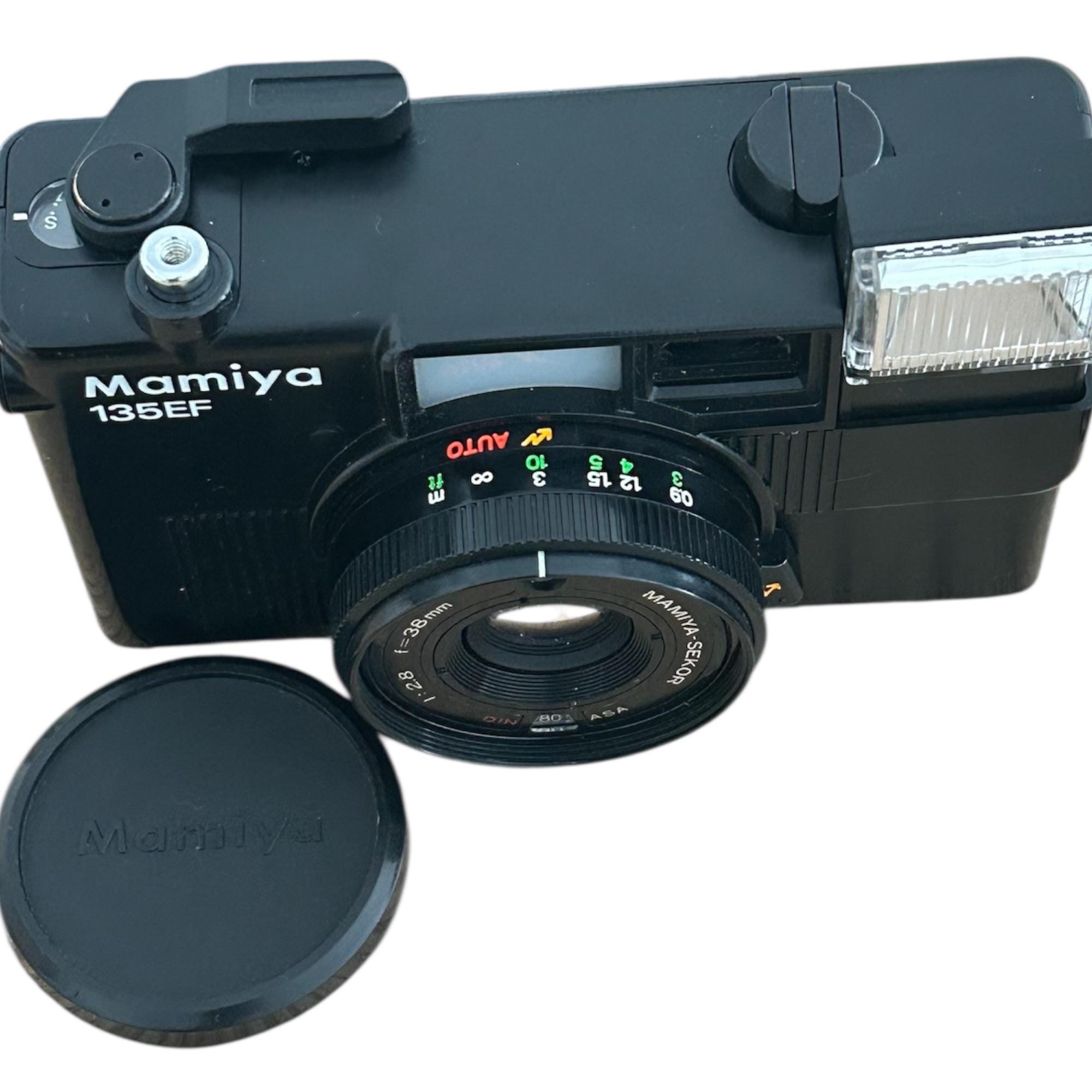 ヴィンテージ マミヤ 135 EF フィルムカメラ: 35 mm、オリジナルケース