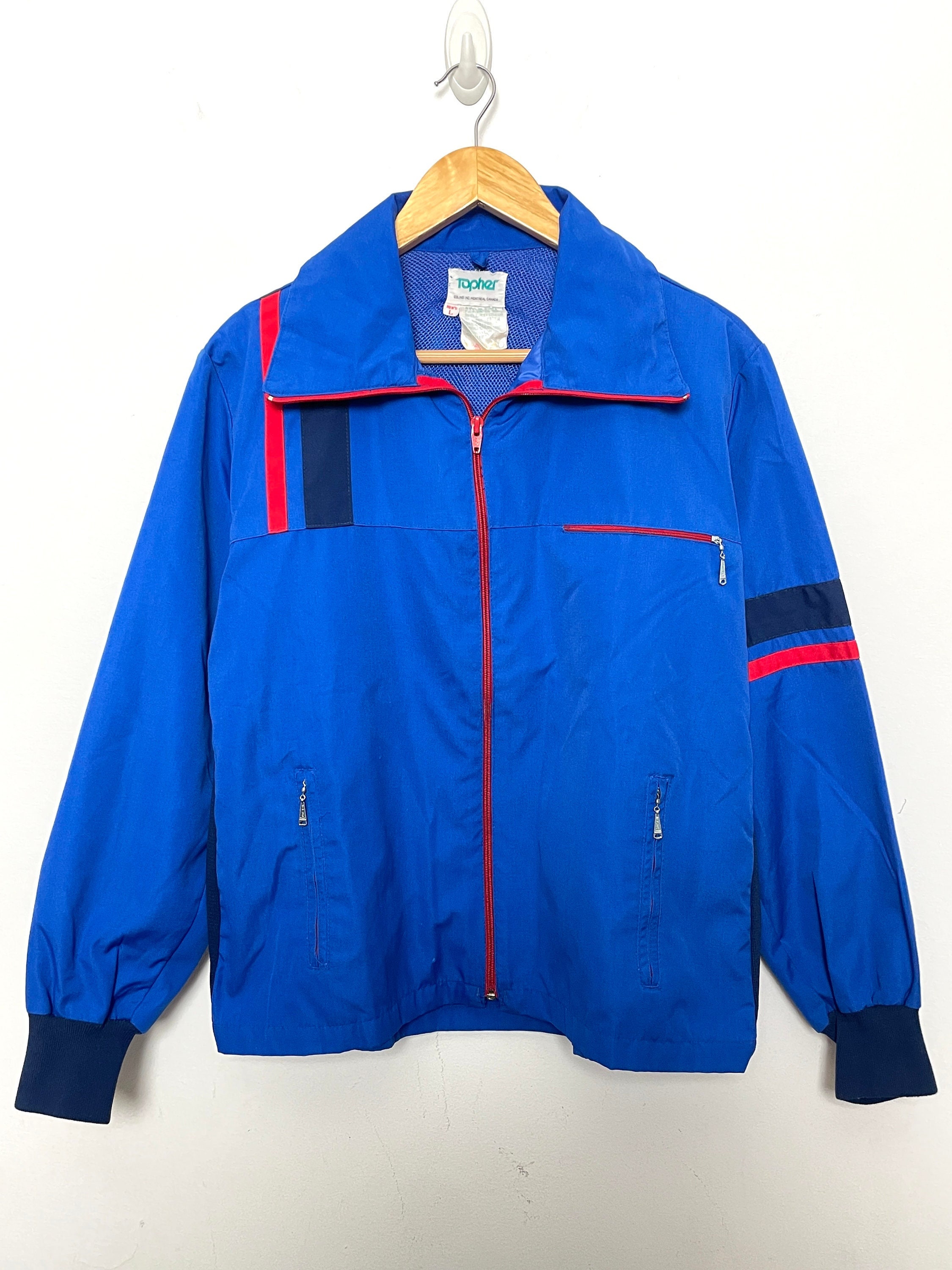 Vintage 1980 Lake Placid New York USA Winter Olympic Games Striped