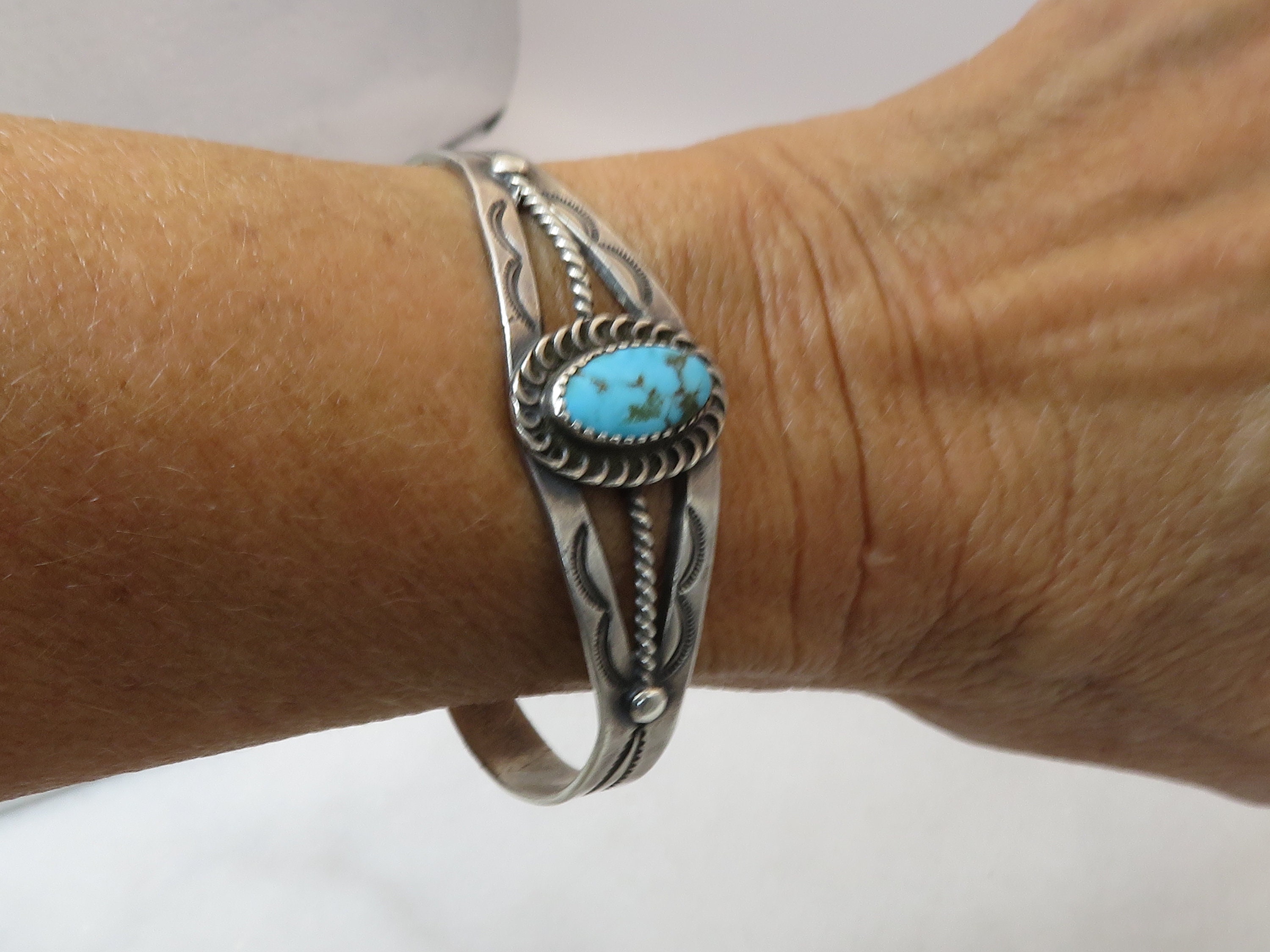 アクセサリー vintage turquoise silver925 bangle vintage turquoise