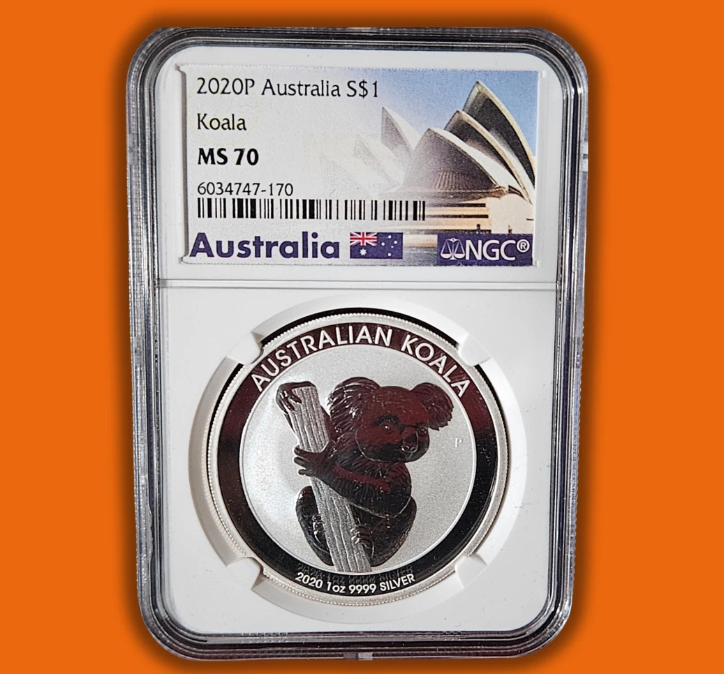 Australian Koala MS 70 Graded 1 oz Precious Metal Content per Unit