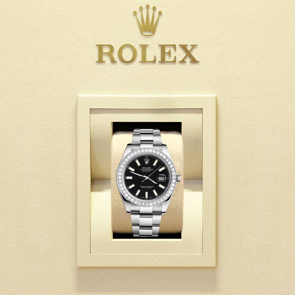 Rolex Datejust II 116300BKDB | Black Diamond Dial Oyster