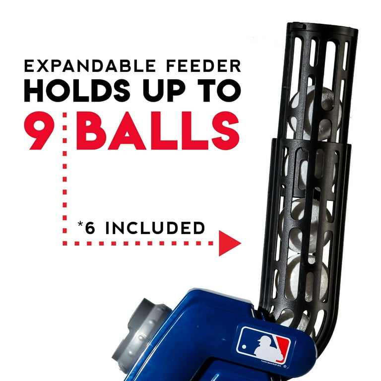 Franklin Sports Kids Baseball Pitching Machine - MLB 4-in-1 - Blue