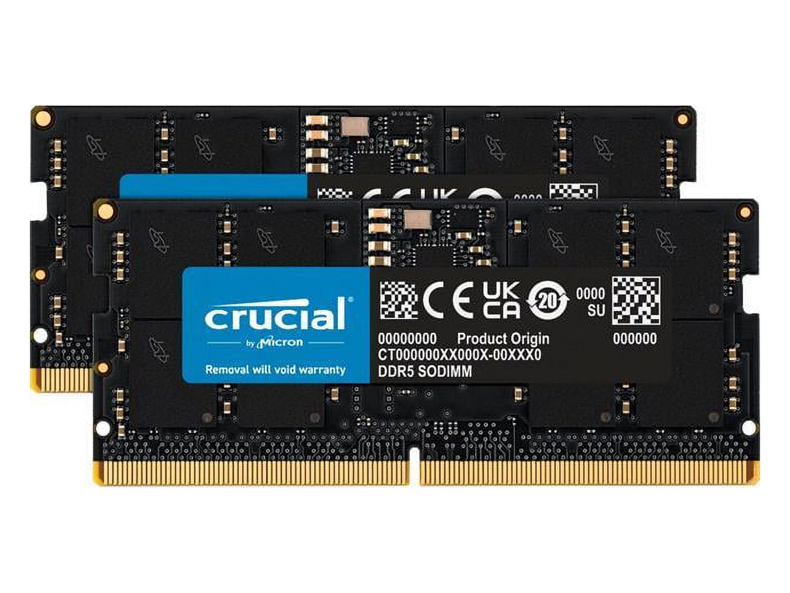 Crucial DDR5 Classic 96GB RAM Stick (2 x 48GB) 262-Pin SO-DIMM