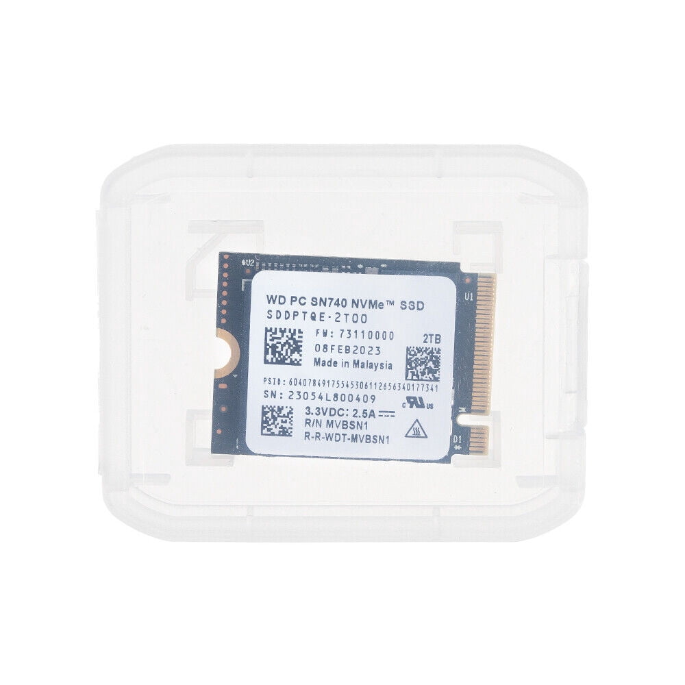 WD Internal Solid State Drive SN740 2TB M.2 2230 NVMe PCIe 4x4 for