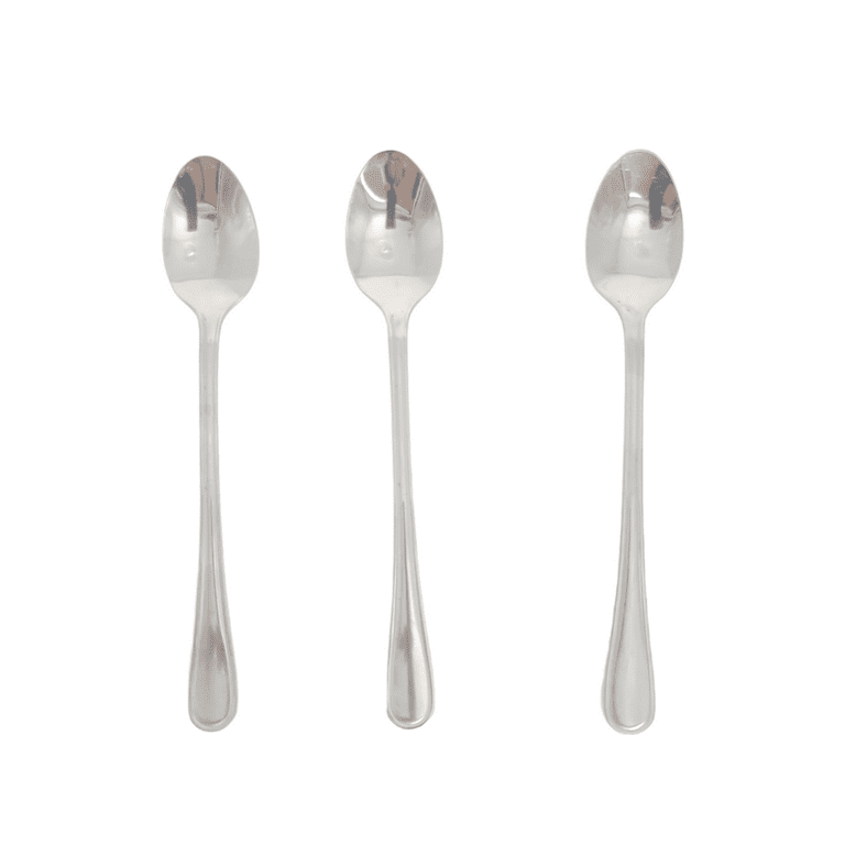 Mainstays Stainless Steel Tall Adult Teaspoons 3 Pack, Silver