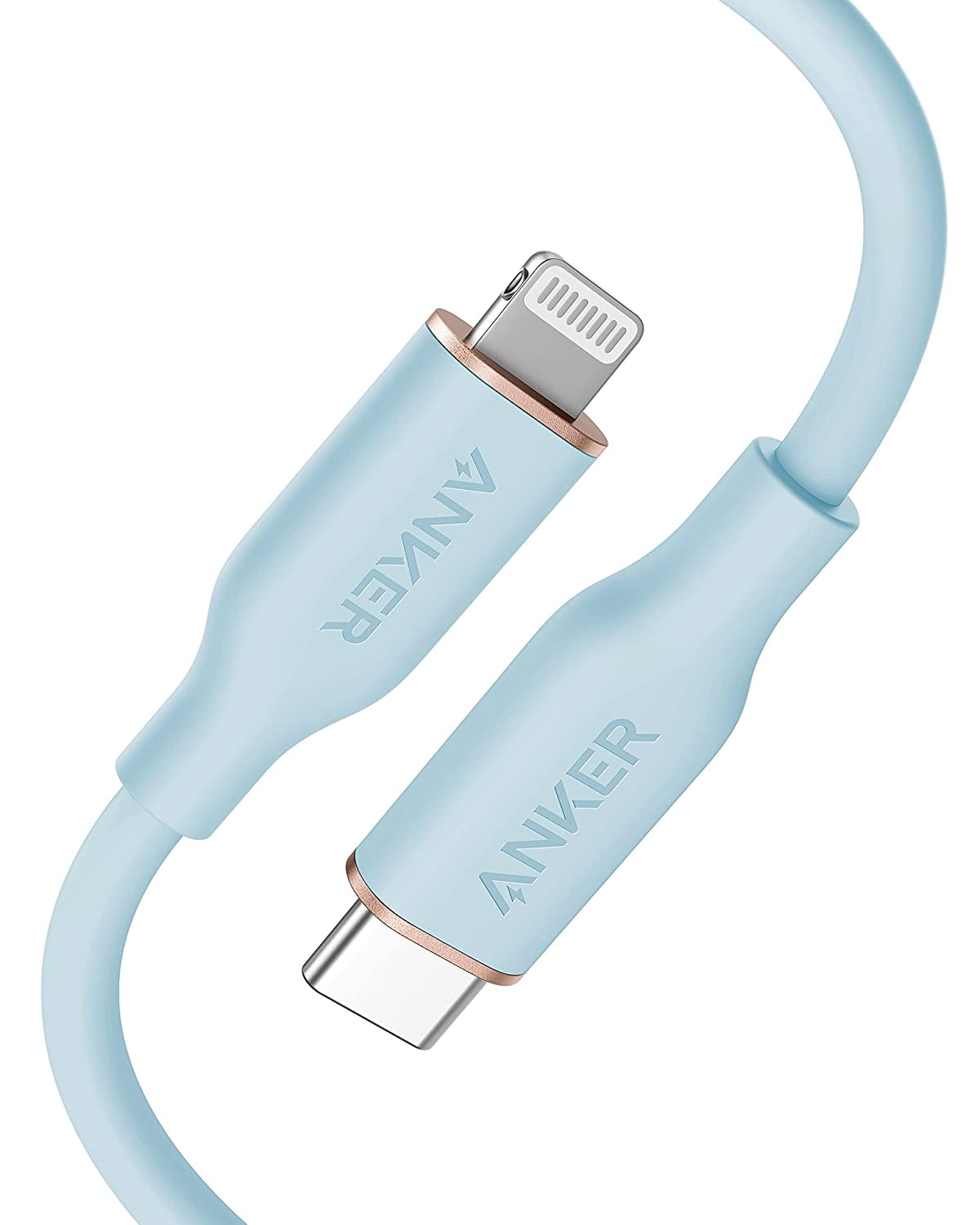 Anker Powerline III Flow USB C Fast PD Charging Cable 3/6ft Silica