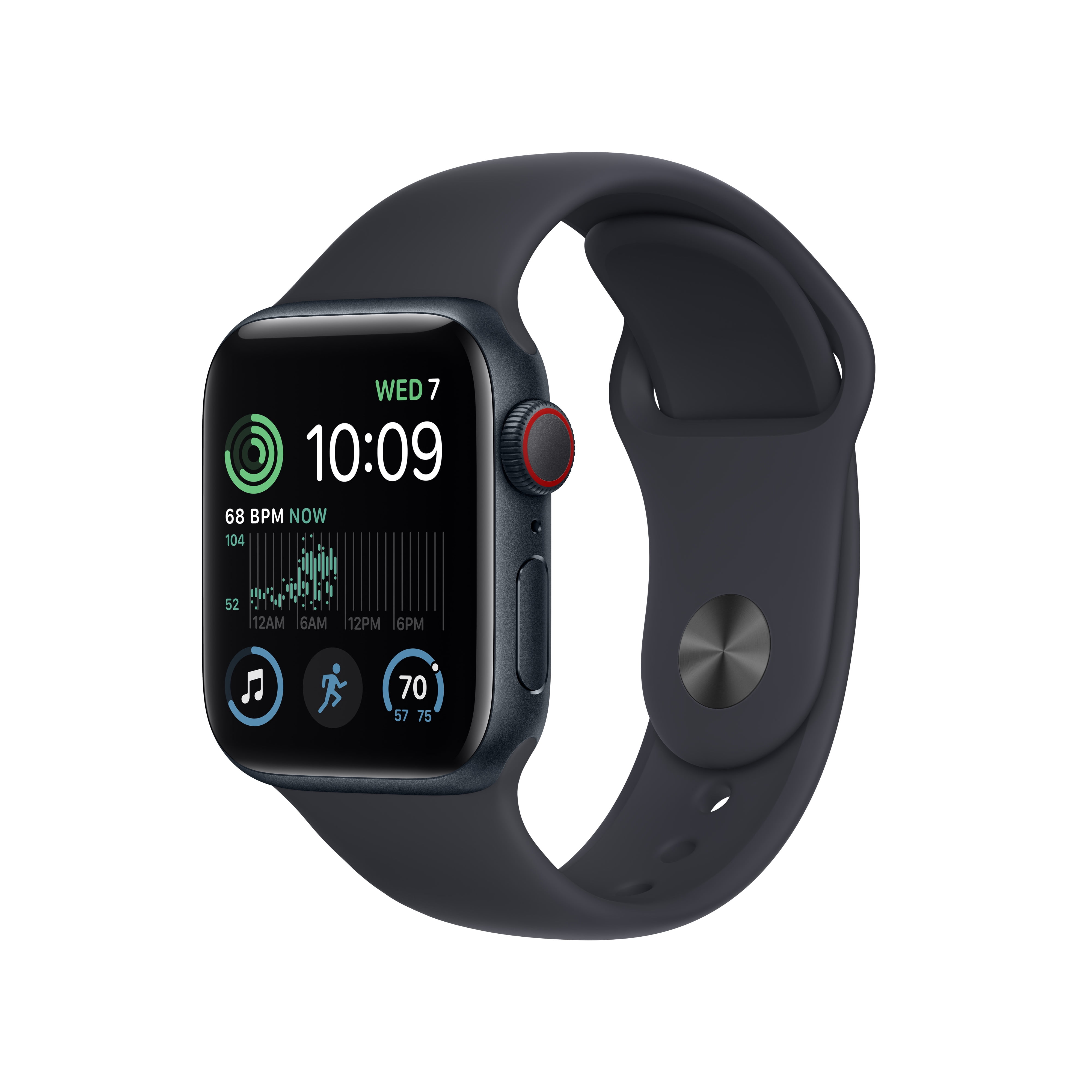 Apple Watch SE (2nd Gen) 40mm Midnight Aluminum Case with Sport