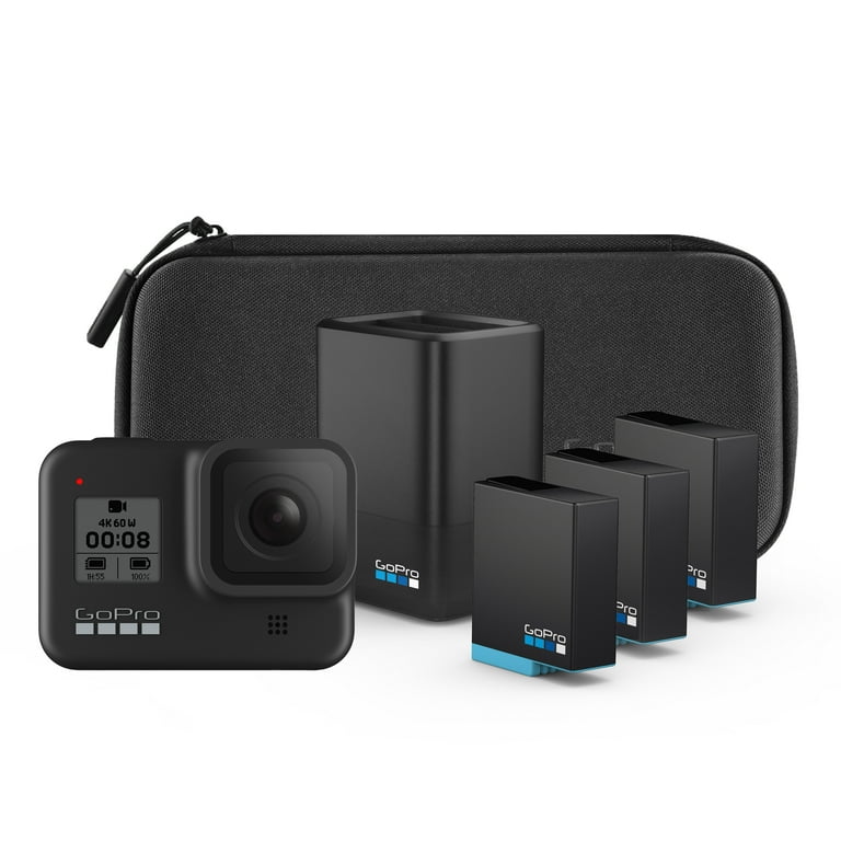GoPro HERO8 Black Action Camera with Dual Battery Charger & Extra