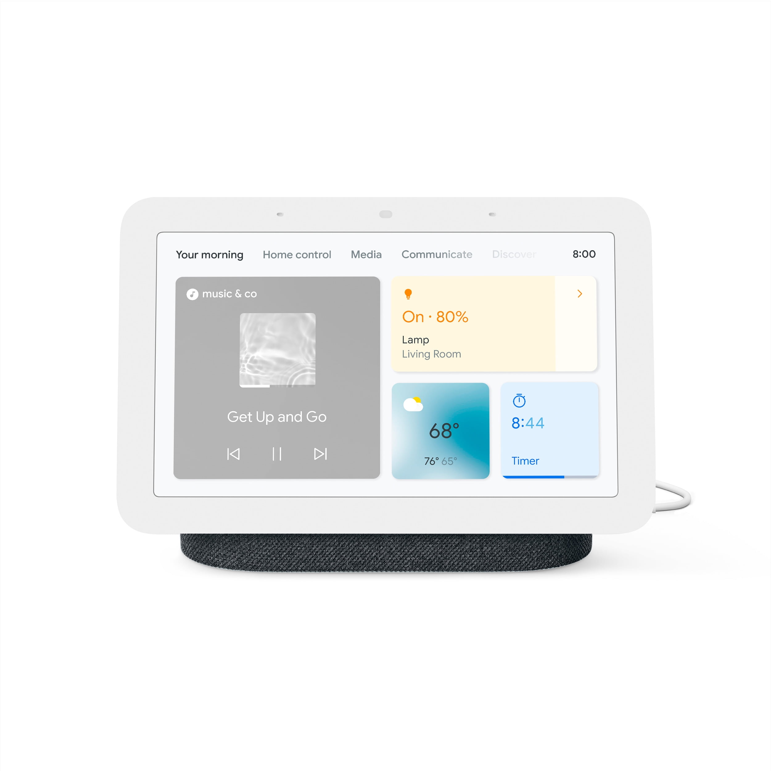 Google Nest Hub 2nd Gen - Charcoal, Smart Home Display with Google