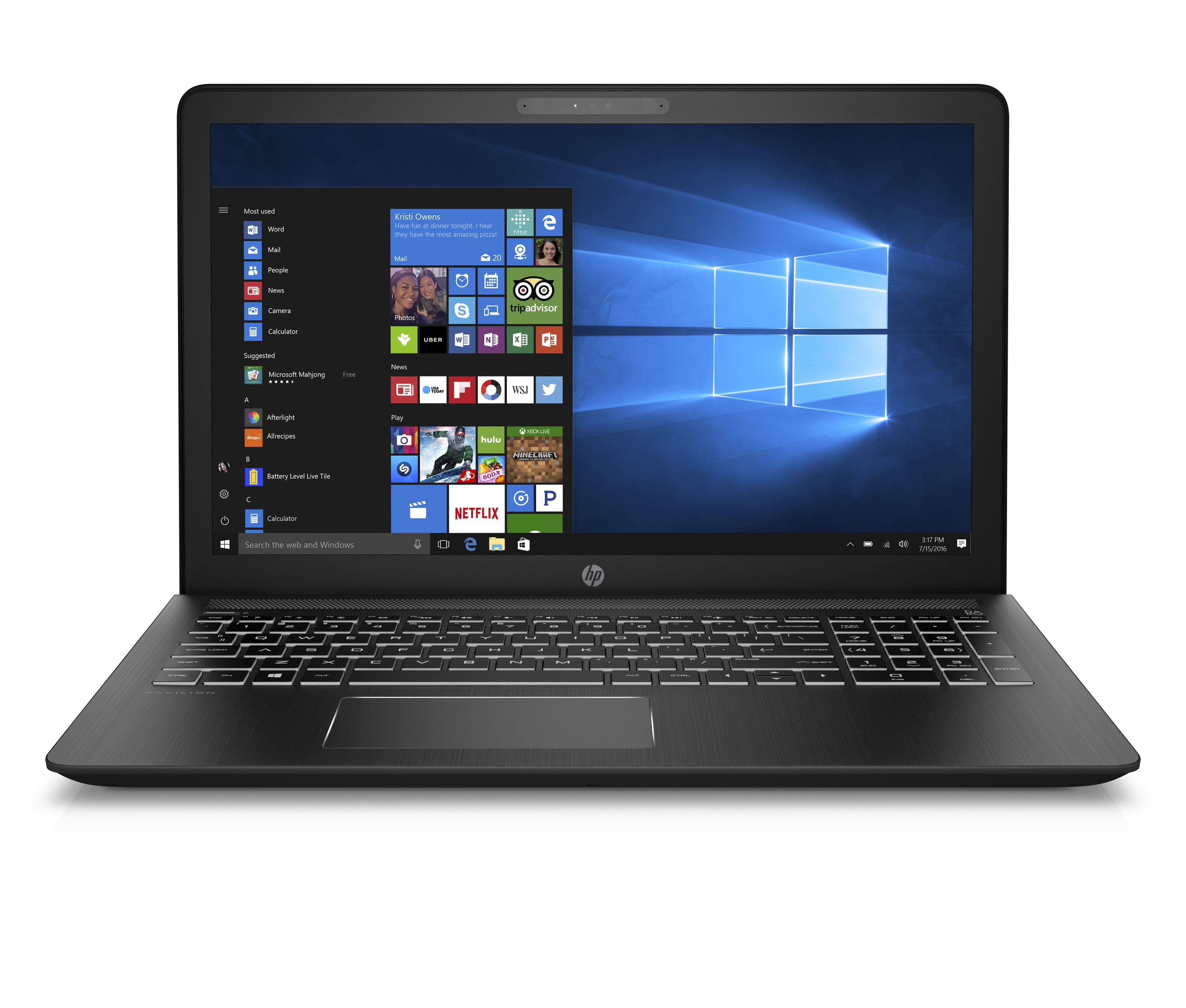HP Pavilion Power Laptop 15-cb035wm - Walmart.com