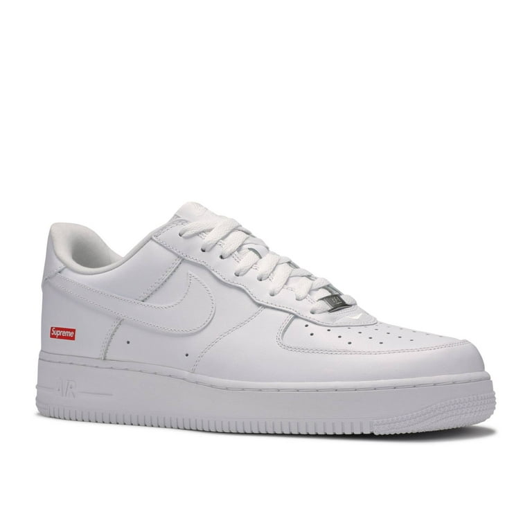 Nike x Supreme Men's Air Force 1 Low SP 'Box Logo' White Shoes