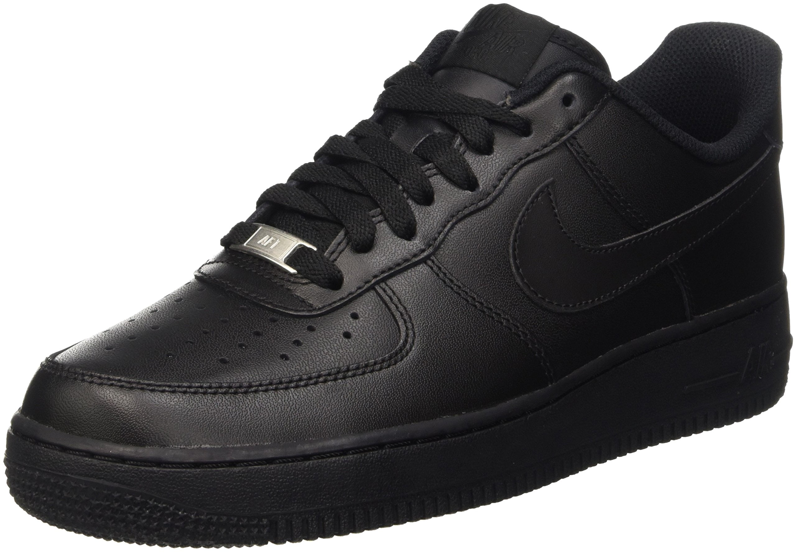 Nike Women's Air Force 1 '07 Sneakers, Black, Leather, Comfortable