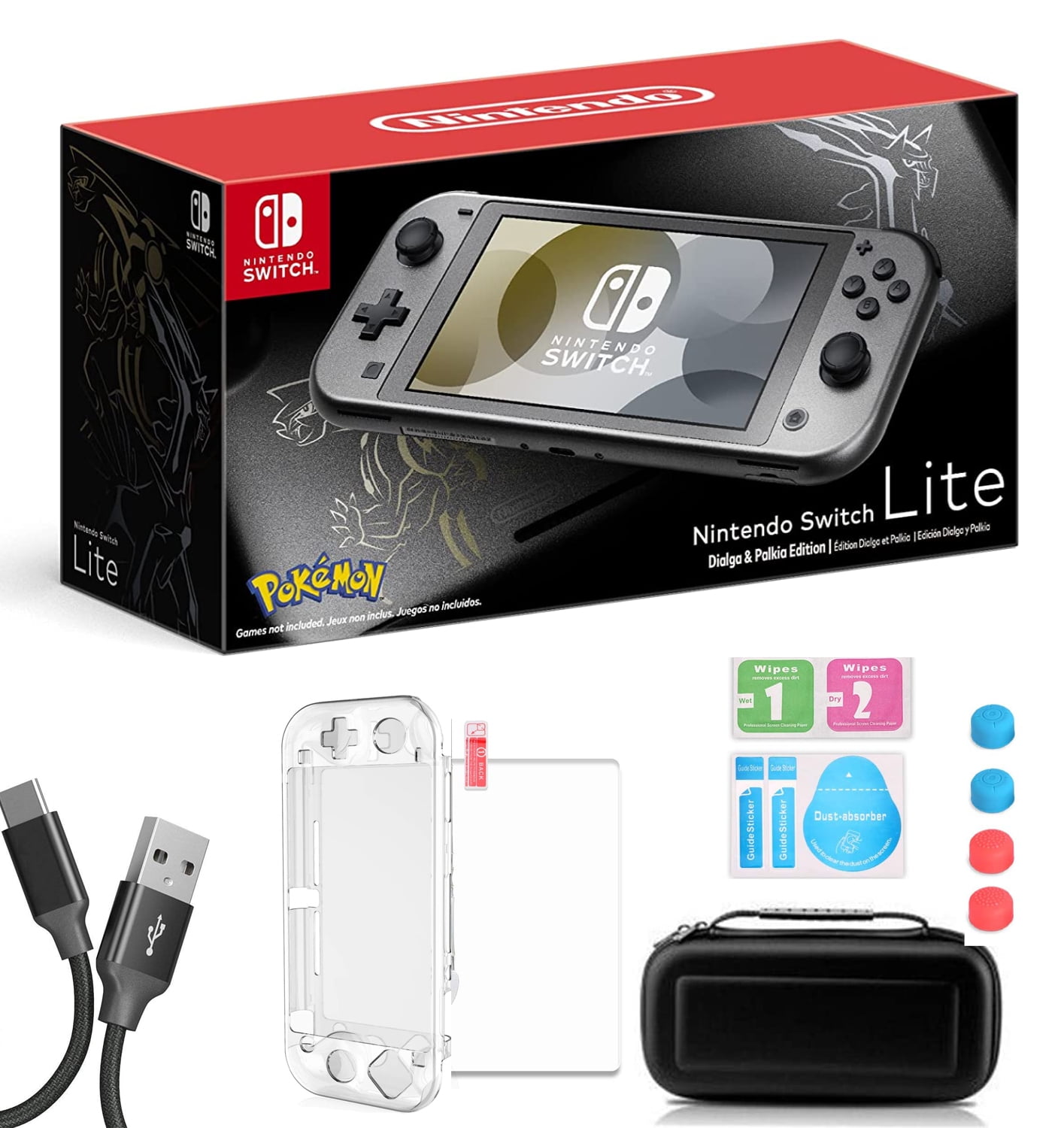 Nintendo Switch Lite Console, Dialga & Palkia Edition, WiFi