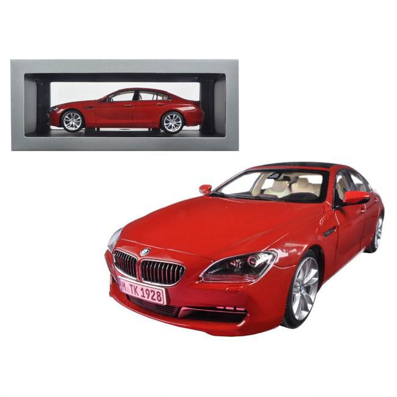 BMW 650i Gran Coupe 6 Series F06 Melbourne Red 1/18 Diecast Model