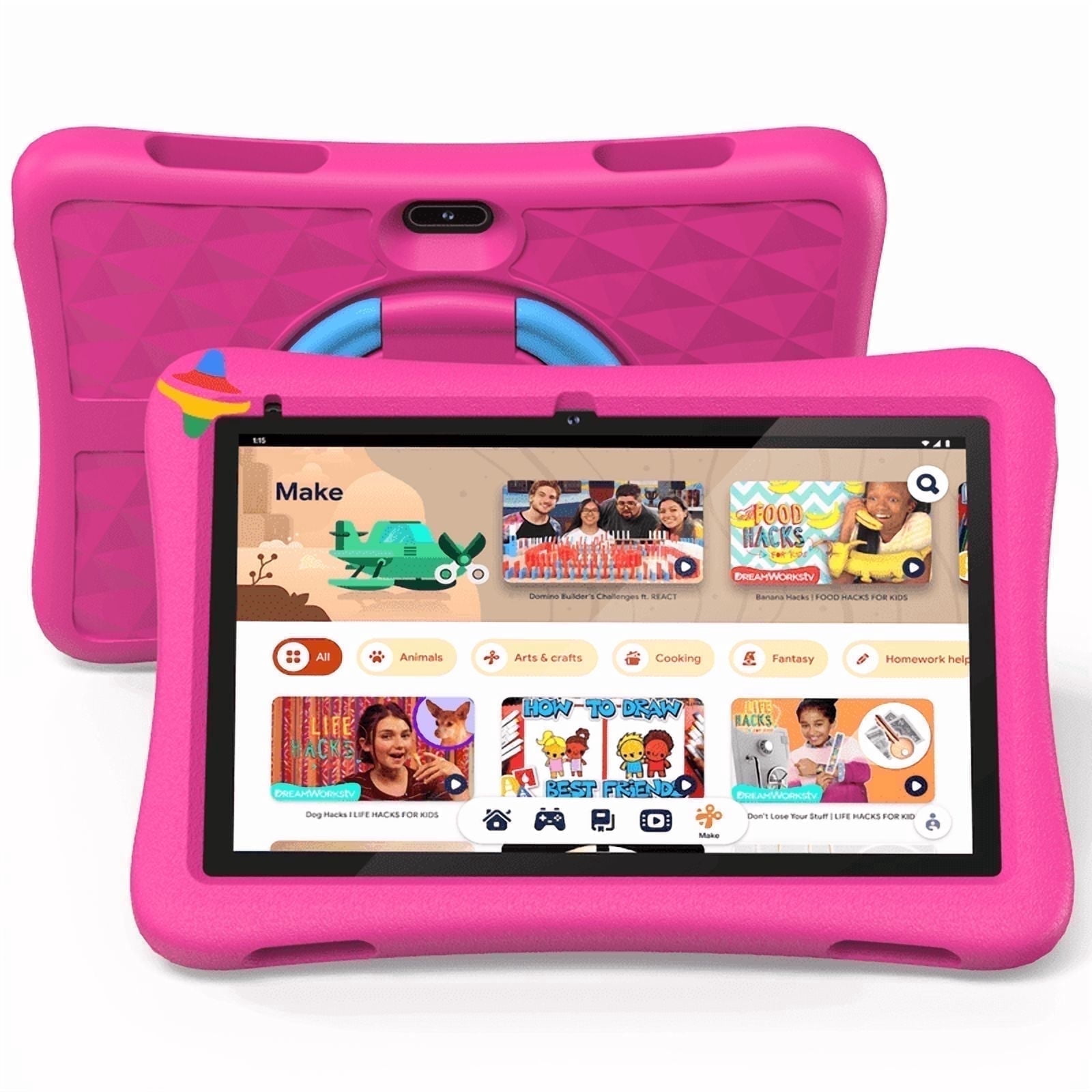 Plimpton Kids 10 Tablet, Android 13, 2GB RAM 32GB Storage, WiFi 6