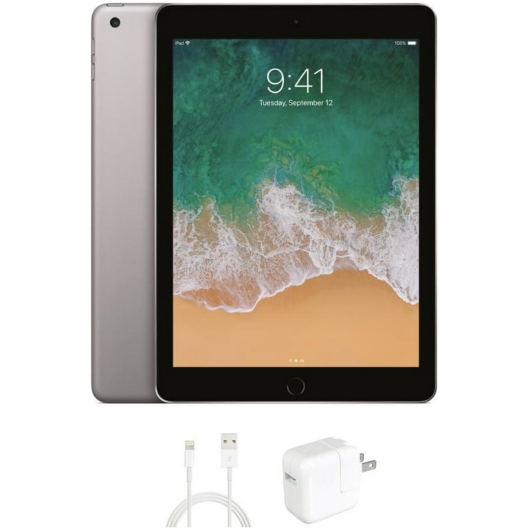 Restored Apple iPad 6 (6th Gen, 2018) 128GB, Space Gray, WiFi Only
