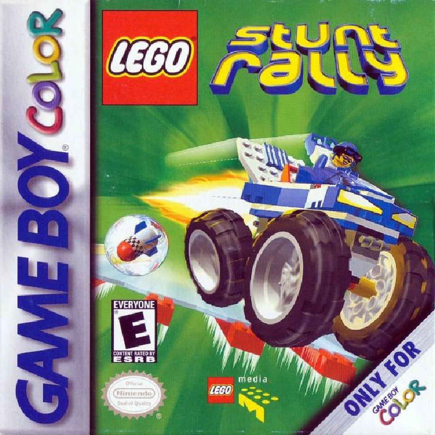 Restored LEGO Stunt Rally (Nintendo Gameboy Color, 2001) Racing