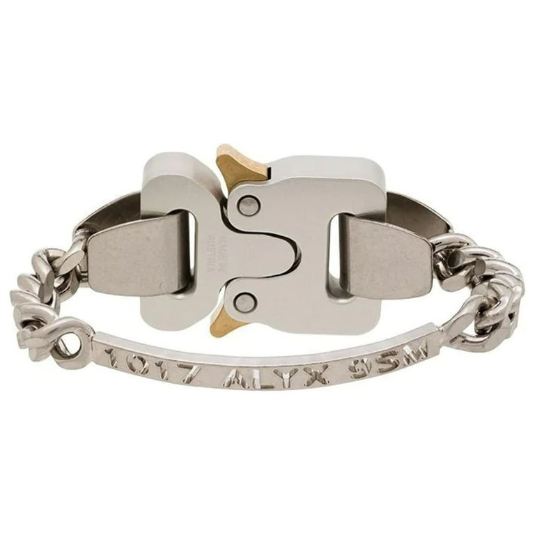 1017 ALYX 9SM Unisex Buckle Bracelet Silver - Walmart.com
