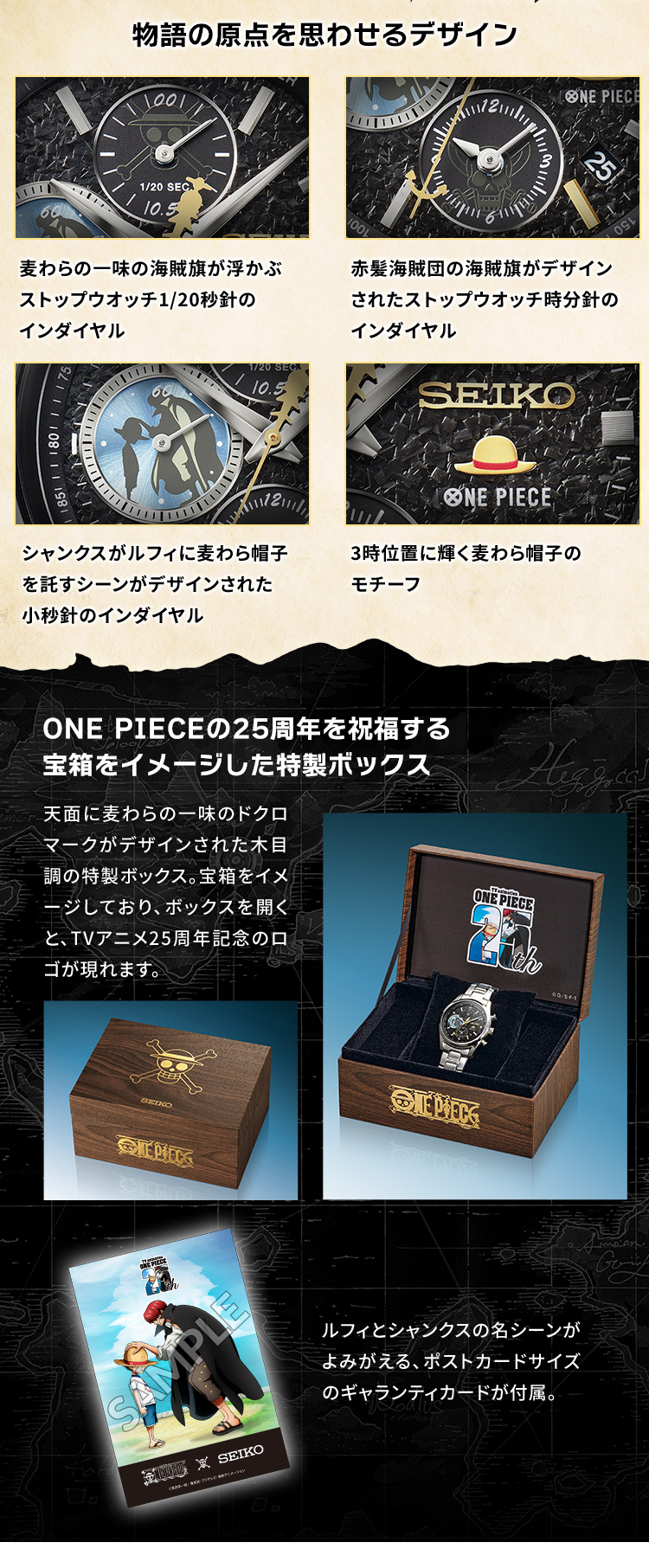 ONE PIECE×SEIKO TVアニメ25周年記念ウオッチ MEMORIAL EDITION