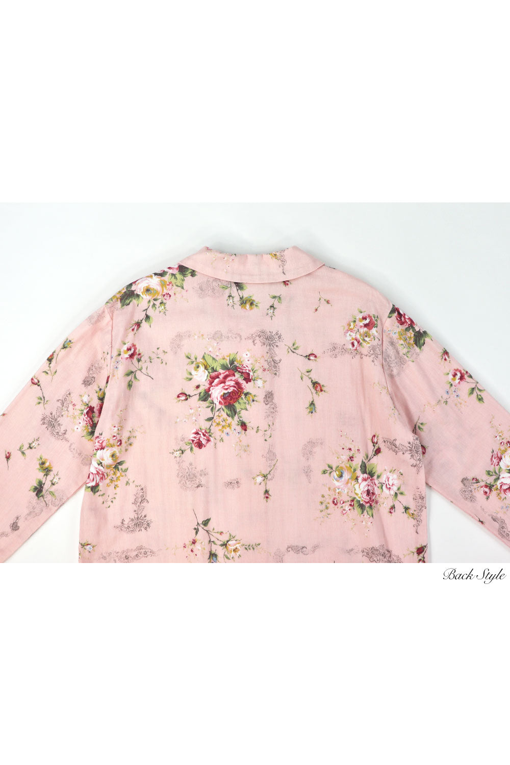 ダブルガーゼ花柄 襟付き長袖パジャマ – IKUKO ONLINE SHOP