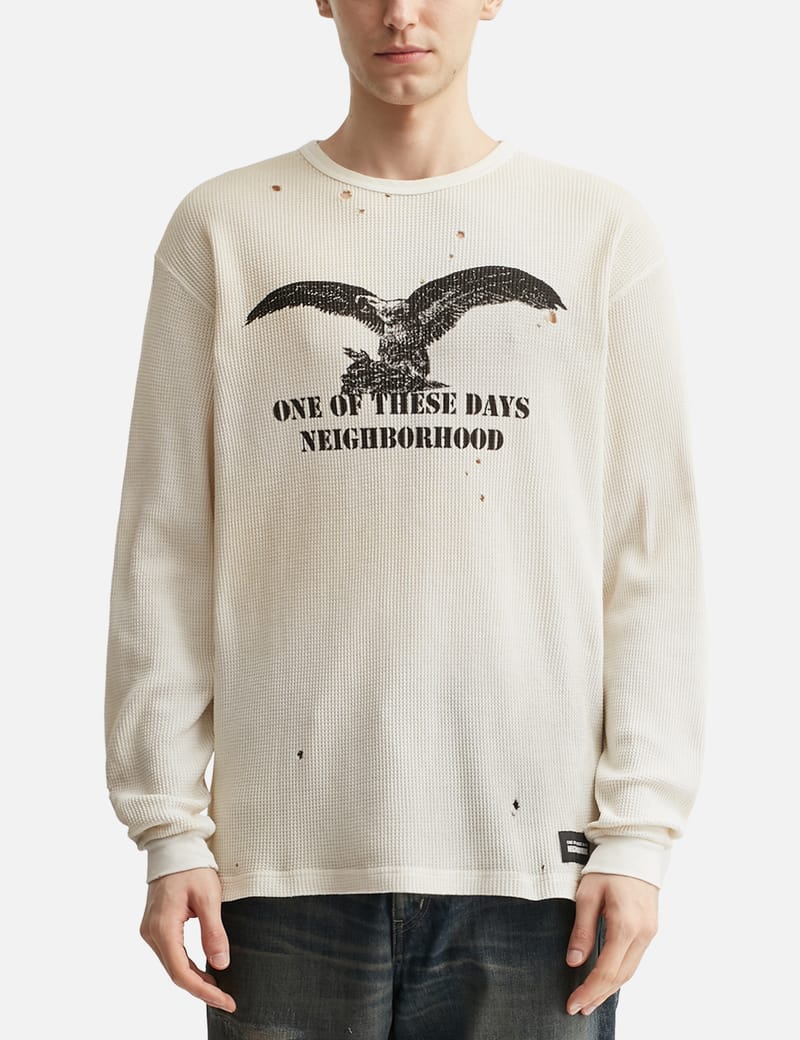 NEIGHBORHOOD NH x OOTD . Waffle Fabric Crewneck Long Sleeve - Mid