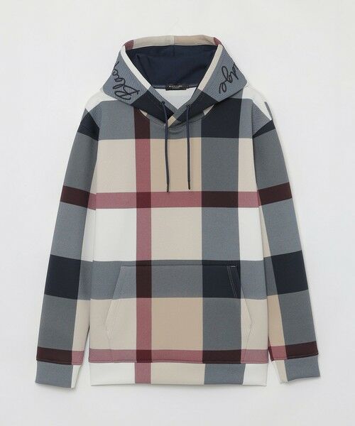 店舗限定】フードロゴクレストブリッジチェックフーディー