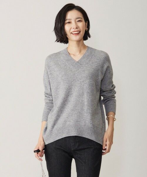 セール】 【洗える】CASHMERE BLEND Vネック ニット （ニット